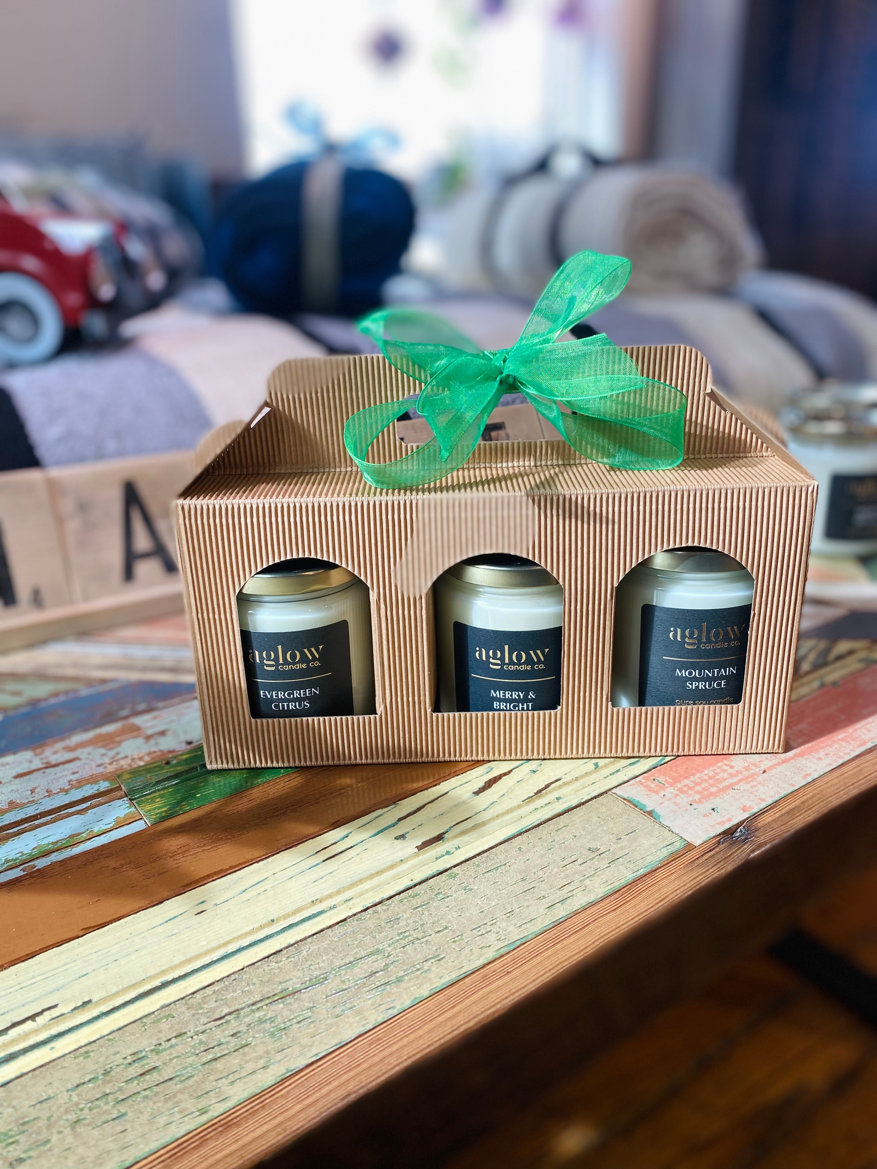 Holiday Gift Pack - Evergreen Citrus. Merry & Bright. Mountain Spruce.